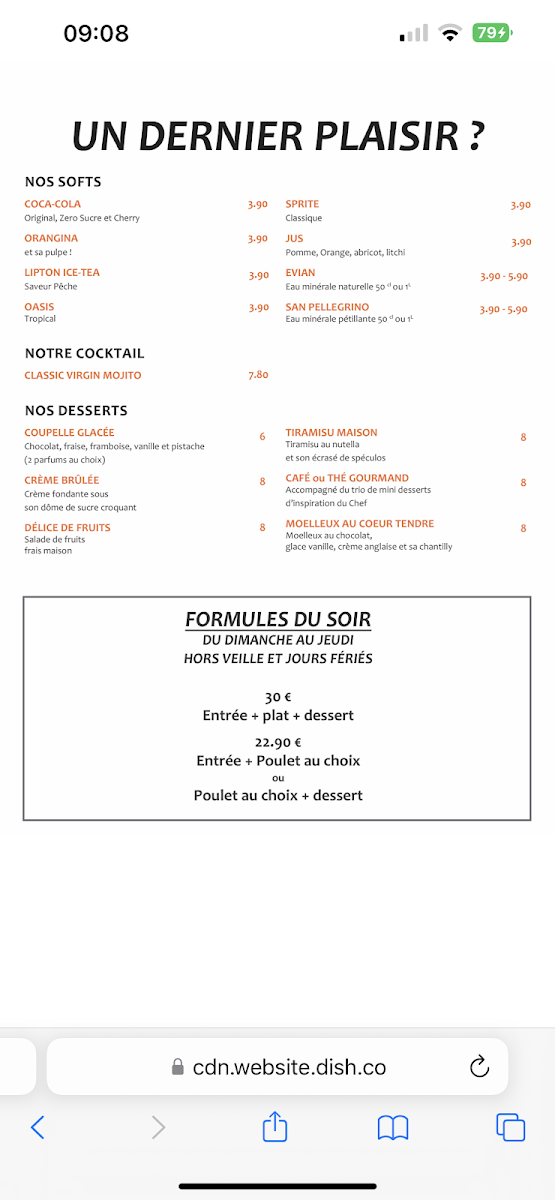 Menu House Of Chicken-1